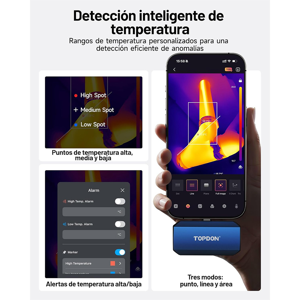 Topdon Tc001 Thermal Camera - TOPDON TC001-Max Thermal Camera 256*192 Pixels