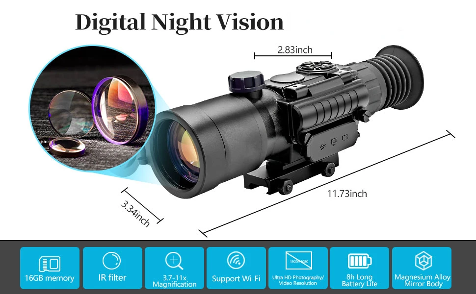 China 1920*1080 Digital Day/Ni - Thermal Scope Night Vision Monocular recension och pris